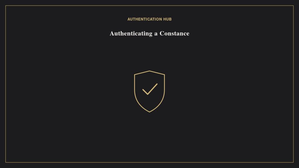 How to Authenticate a Hermès Constance Bag Illustration of a verification seal with checkmark representing authenticating a Hermes Constance bag