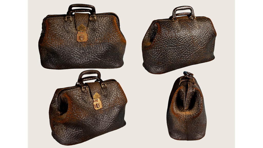 Hermès Bolide vs Kelly: Vintage Silhouette Showdown Vintage leather satchel bag shown from multiple angles, representing the classic silhouettes compared between Bolide and Kelly